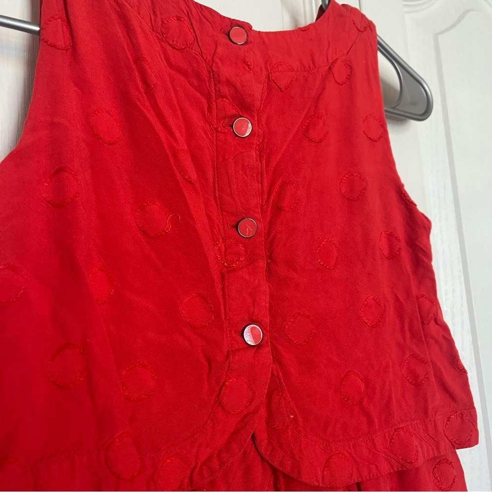 Red Sleeveless Dress - Picture 5 of 6